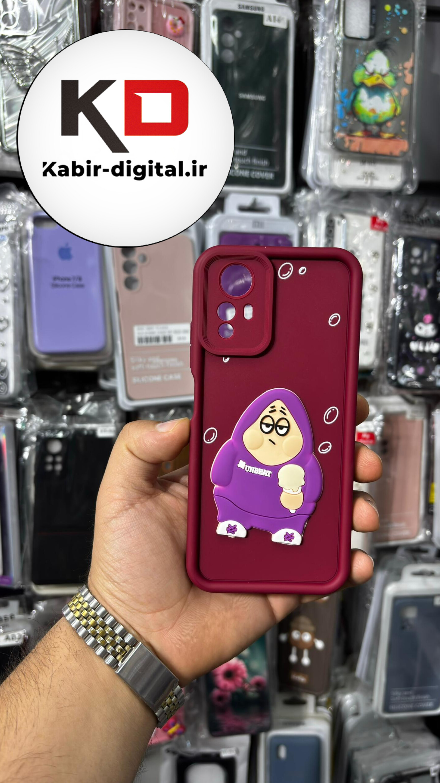 قاب گوشی Redmi Note 12s شیائومی سیلیکونی ژله ای سولید SOLID سه بعدی برجسته عروسکی پاتریک محافظ لنزدار