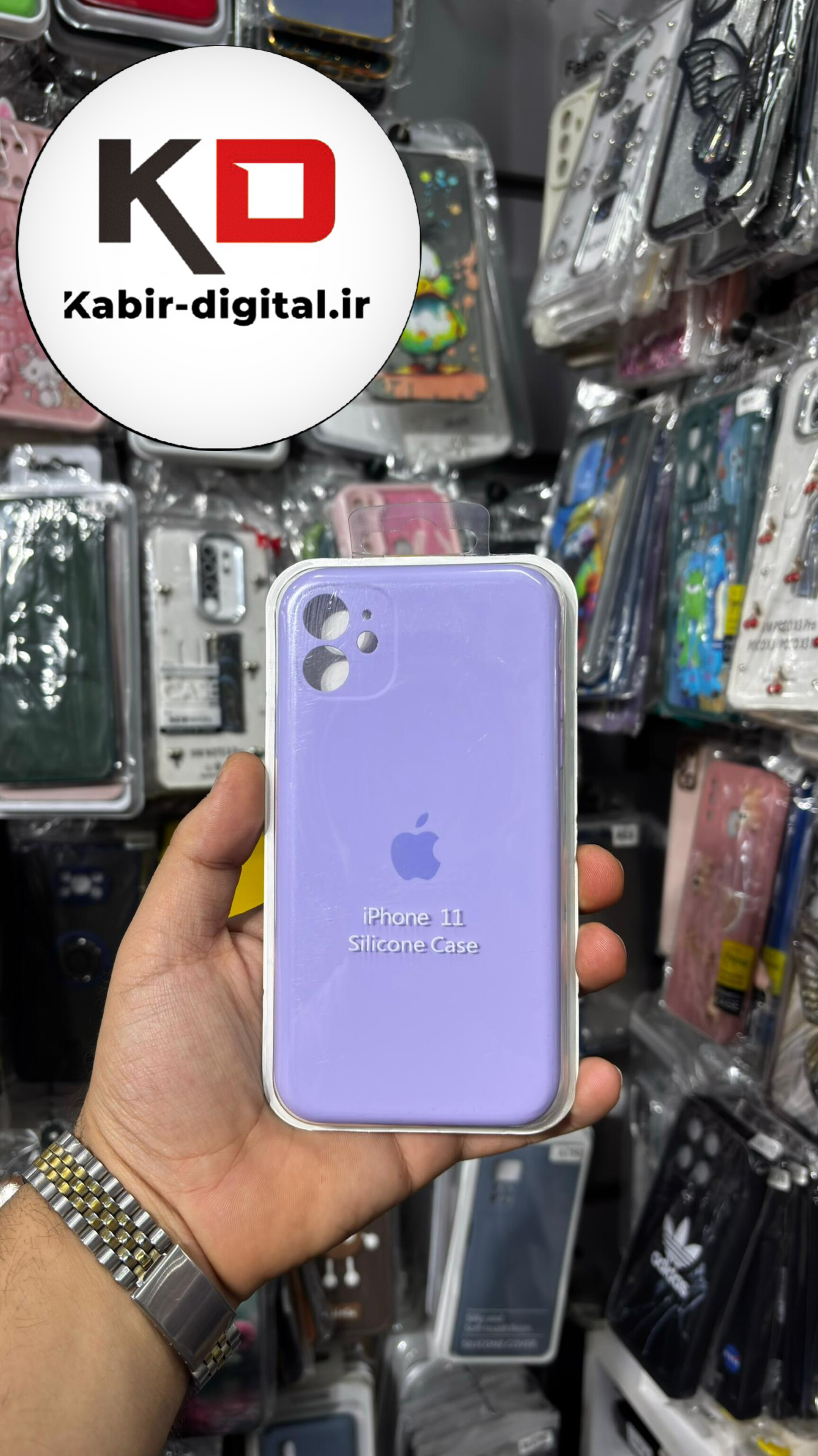 قاب گوشی iPhone 11 آیفون سیلیکونی اورجینال پاک کنی درجه یک زیربسته محافظ لنز دار بنفش