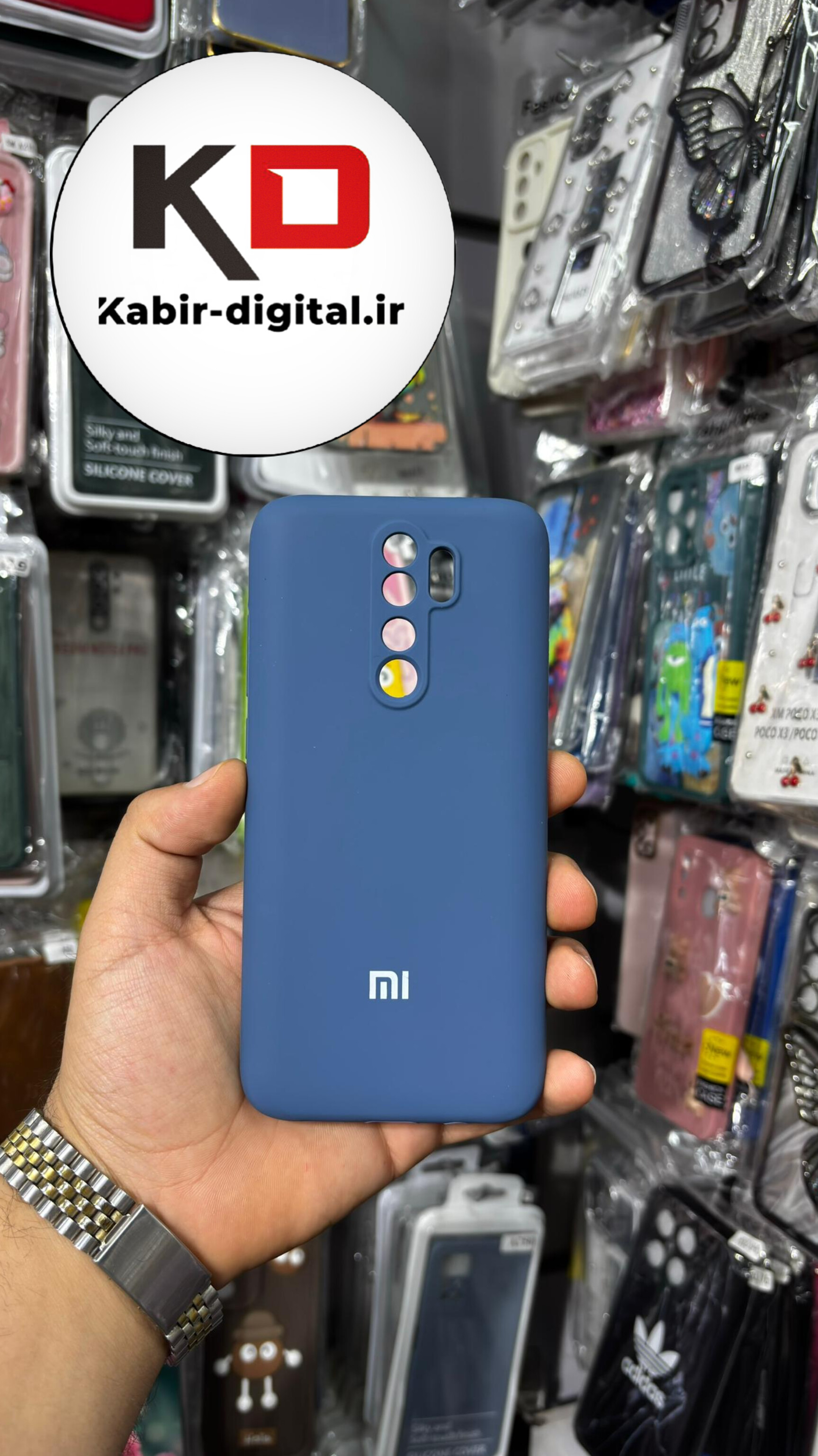 قاب گوشی Redmi Note 8 Proشیائومی سیلیکونی اورجینال  پاک کنی درجه یک زیربسته محافظ لنز دار آبی