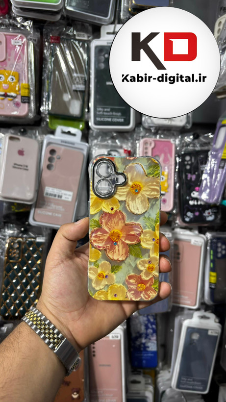 کاورگوشی مدل پروانه بابونه یاقوت Babooneh Butterfly Ruby مناسب برای iPhone 16آیفون