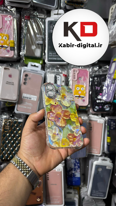 کاورگوشی مدل پروانه بابونه یاقوت Babooneh Butterfly Ruby مناسب برای iPhone 16آیفون