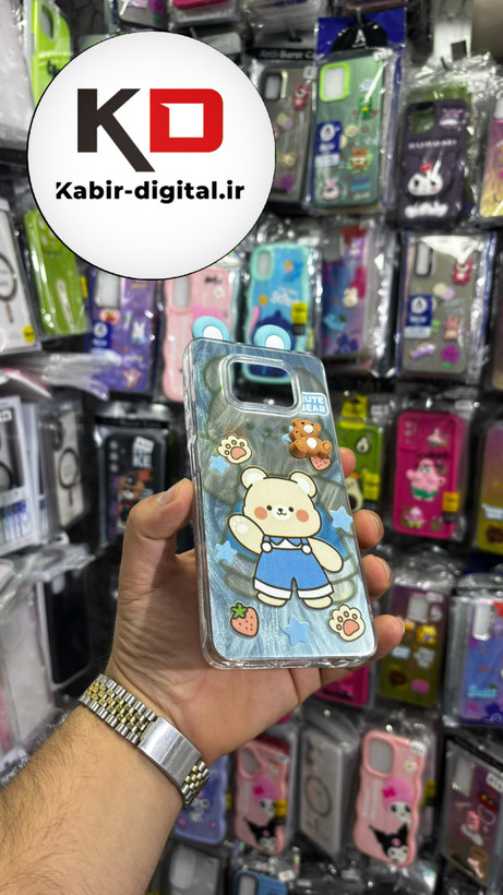قاب گوشی POCO X3/POCO X3 Pro شیائومی فانتزی سخت Hard لیزری عروسکی برجسته تدی کیوت