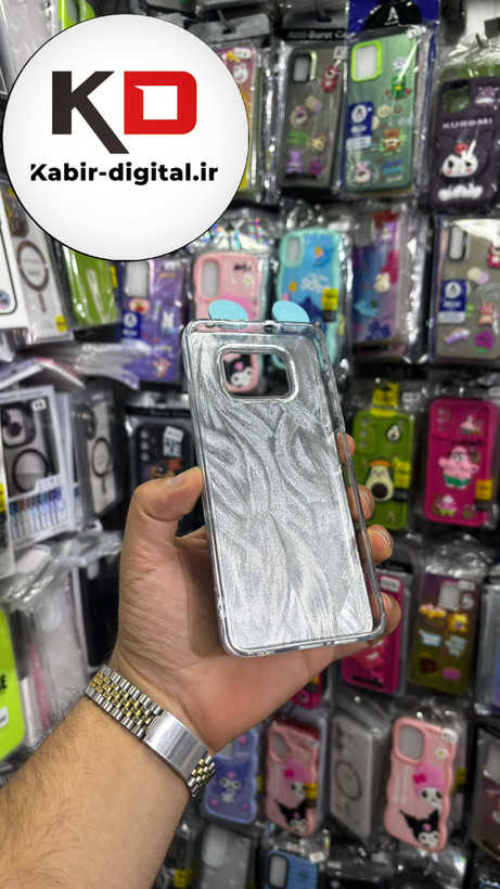 قاب گوشی POCO X3/POCO X3 Pro شیائومی فانتزی سخت Hard لیزری عروسکی برجسته ملودی صورتی کیوت