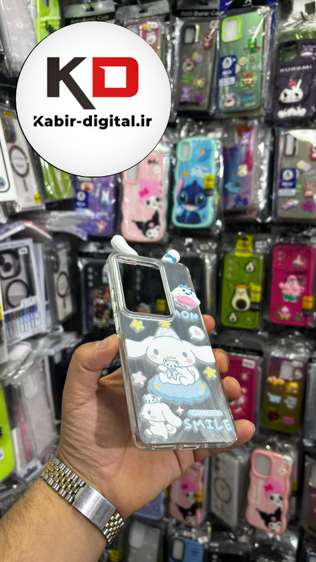 قاب گوشی Redmi Note 13 Pro 4G / Poco M6 Pro 4G / Redmi Note 14S شیائومی فانتزی سخت Hard لیزری عروسکی برجسته کیوت