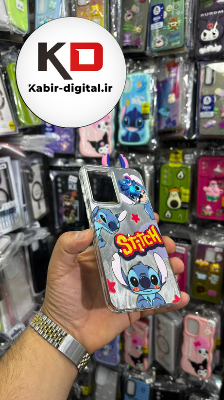 کاور گوشی Galaxy A36/A56 سامسونگ فانتزی سخت Hard لیزری عروسکی برجسته استیج کیوت