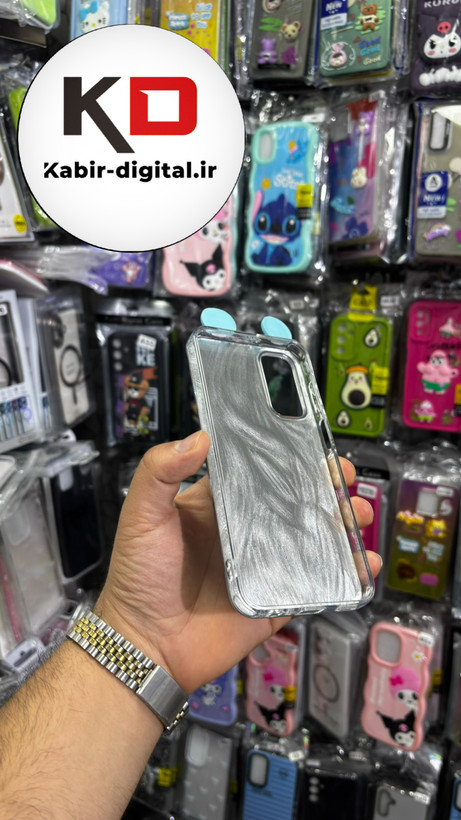کاور گوشی Galaxy A15/A24/A25 سامسونگ فانتزی سخت Hard لیزری عروسکی برجسته خرس کیوت
