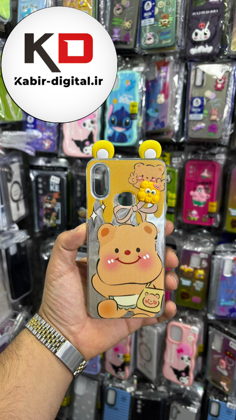 کاور گوشی Galaxy A10s سامسونگ فانتزی سخت Hard لیزری عروسکی برجسته پاتریک کیوت