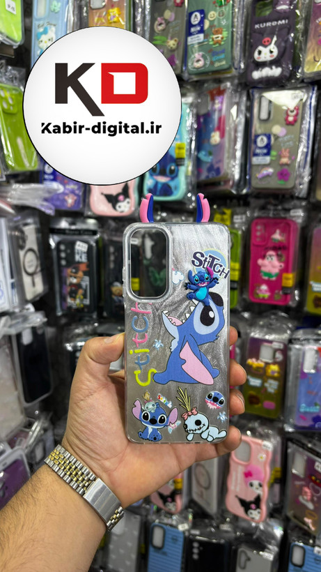 کاور گوشی Galaxy A05s سامسونگ فانتزی سخت Hard لیزری عروسکی برجسته استیج کیوت