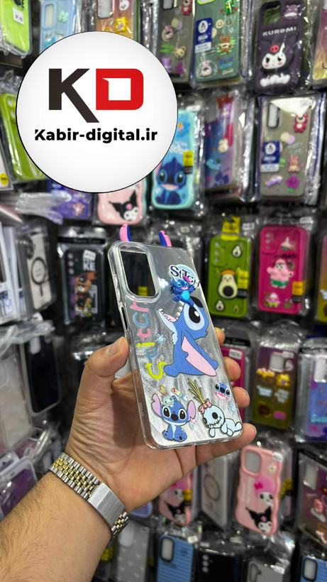 کاور گوشی Galaxy A05s سامسونگ فانتزی سخت Hard لیزری عروسکی برجسته استیج کیوت