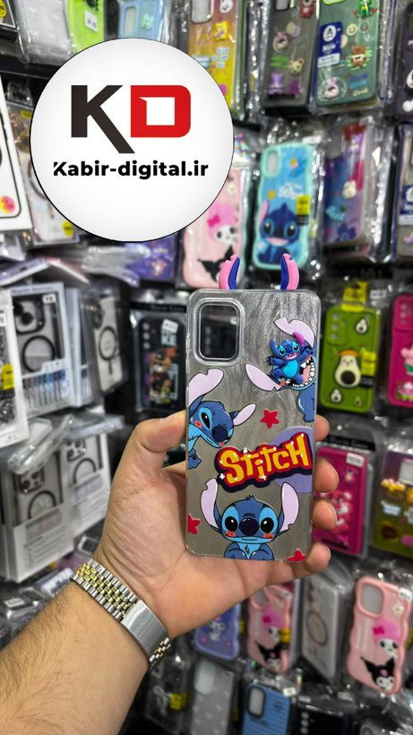 کاور گوشی Galaxy A05 سامسونگ فانتزی سخت Hard لیزری عروسکی برجسته استیج کیوت