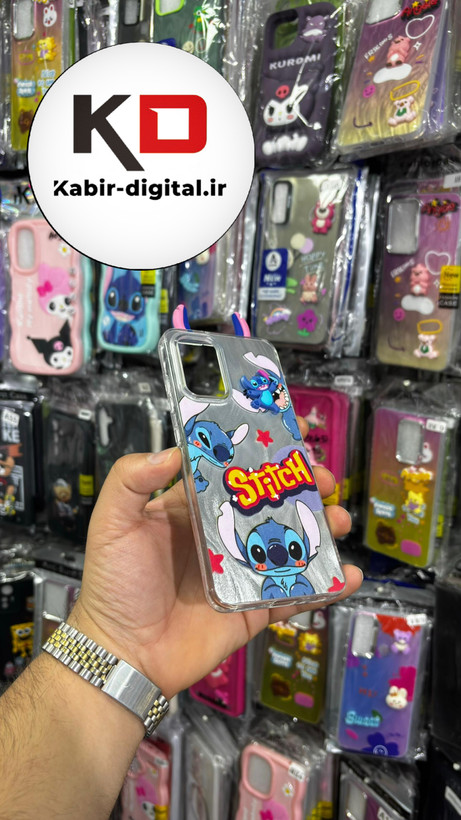 کاور گوشی Galaxy A32 4G سامسونگ فانتزی سخت Hard لیزری عروسکی برجسته استیج کیوت