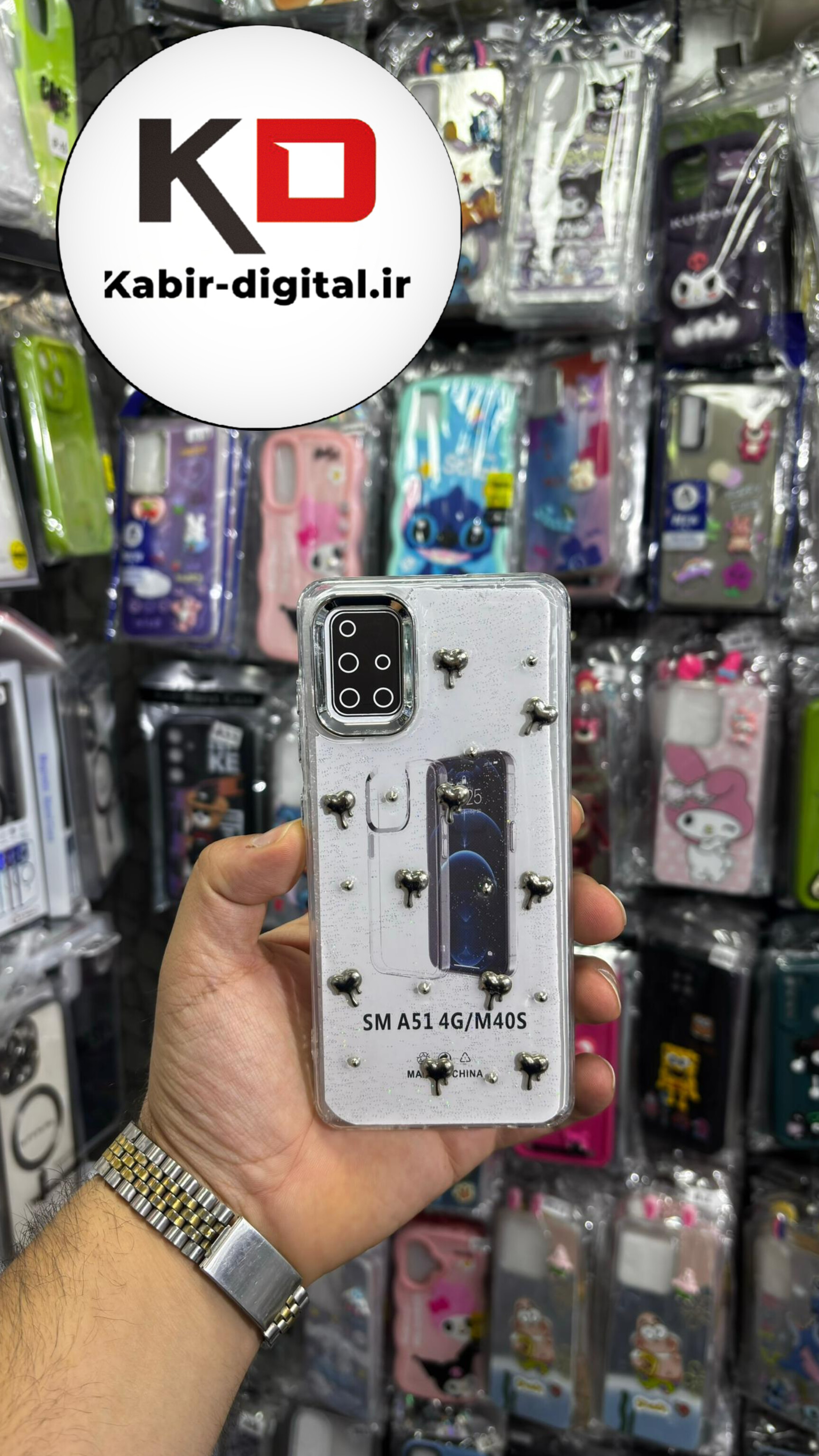 قاب گوشی Galaxy A51/A31 سامسونگ لاکچری شفاف رزینی طرح شاین لنز کرومی طرح قلب