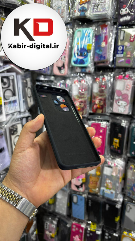 قاب گوشی Redmi Note 13 Pro Plus شیائومی سیلیکونی اورجینال سورا SORA پاک کنی درجه یک زیربسته محافظ لنز دار مشکی