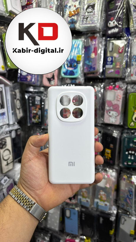 قاب گوشی Redmi Note14 Pro 4G شیائومی سیلیکونی اورجینال سورا SORA پاک کنی درجه یک زیربسته محافظ لنز دار سفید