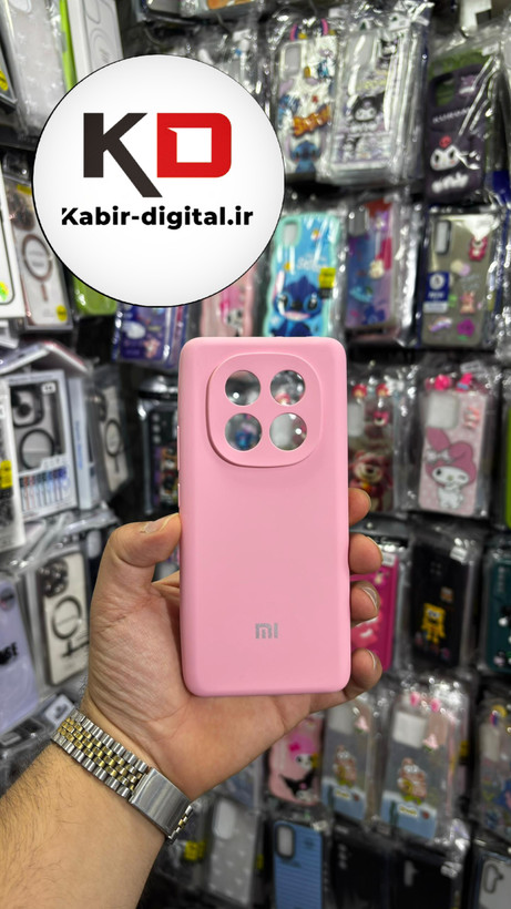 قاب گوشی Redmi Note14 Pro 4G شیائومی سیلیکونی اورجینال سورا SORA پاک کنی درجه یک زیربسته محافظ لنز دار صورتی
