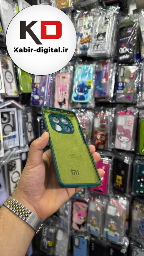 قاب گوشی Redmi Note14 Pro 4G شیائومی سیلیکونی اورجینال سورا SORA پاک کنی درجه یک زیربسته محافظ لنز دار سبز