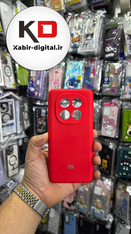 قاب گوشی Redmi Note14 Pro 4G شیائومی سیلیکونی اورجینال سورا SORA پاک کنی درجه یک زیربسته محافظ لنز دار قرمز