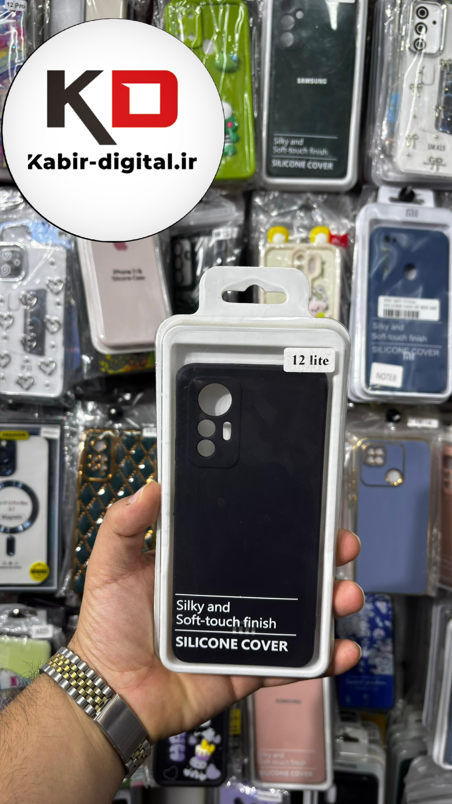 قاب گوشی Xiaomi 12 Lite شیائومی سیلیکونی های کپی زیر بسته محافظ لنز دار بادمجانی
