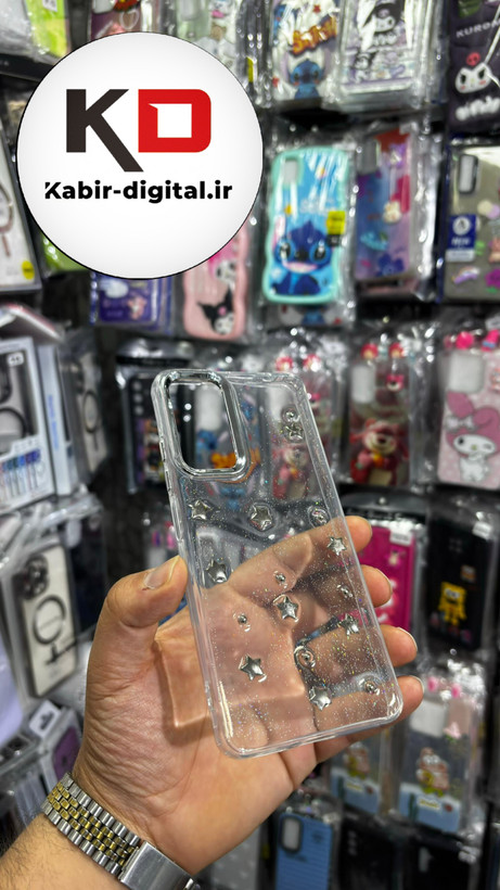 قاب گوشی Redmi Note 11 Pro 4G /Note 12 Pro 4G شیائومی لاکچری شفاف رزینی طرح شاین لنز کرومی طرح ستاره