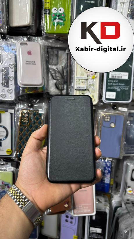 کیف گوشی Galaxy J710 / J7 2016 سامسونگ چرم مگنتی جاکارتی مشکی