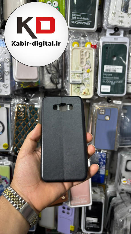 کیف گوشی Galaxy J710 / J7 2016 سامسونگ چرم مگنتی جاکارتی مشکی