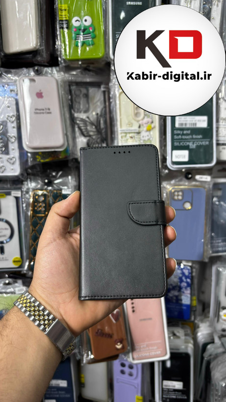 کیف گوشی Galaxy J710 / J7 2016 سامسونگ چرم مگنتی جاکارتی مشکی