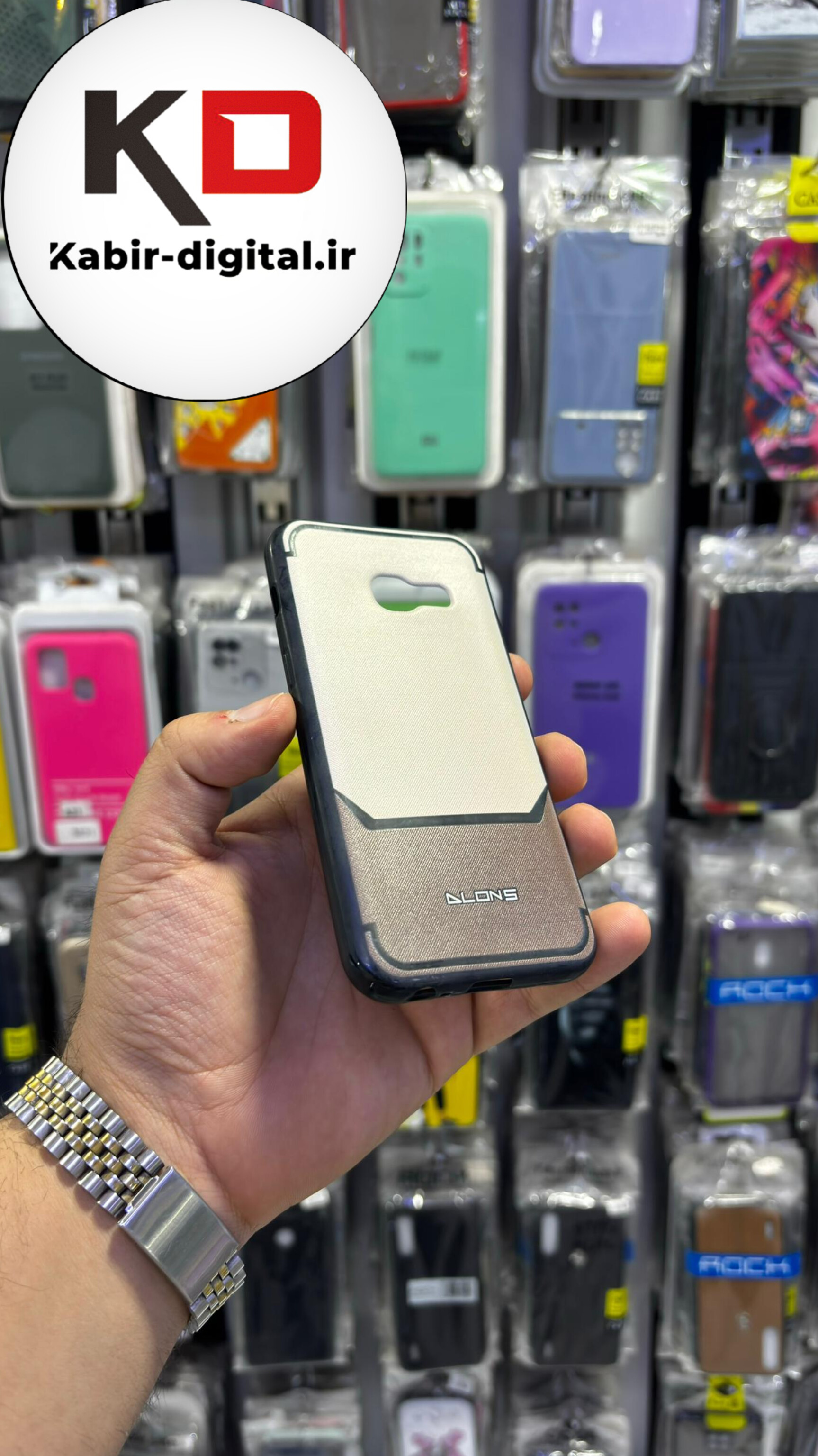 قاب گوشی  Galaxy A320 / A3 2017 سامسونگ فانتزی طرح چرم  ساده