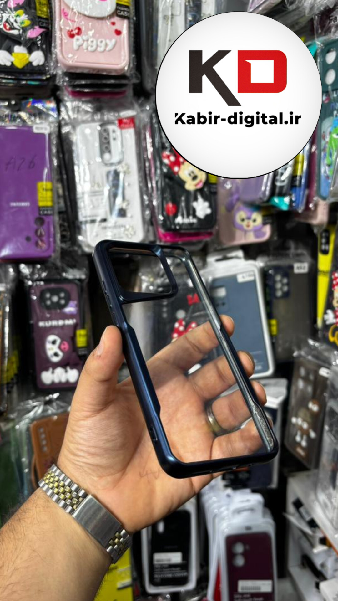 قاب گوشی گوشی موبایل  Redmi 10C - Redmi 12C - POCO C40 شیائومی طرح New Zone شفاف دور رنگی رنگ آبی کاربنی