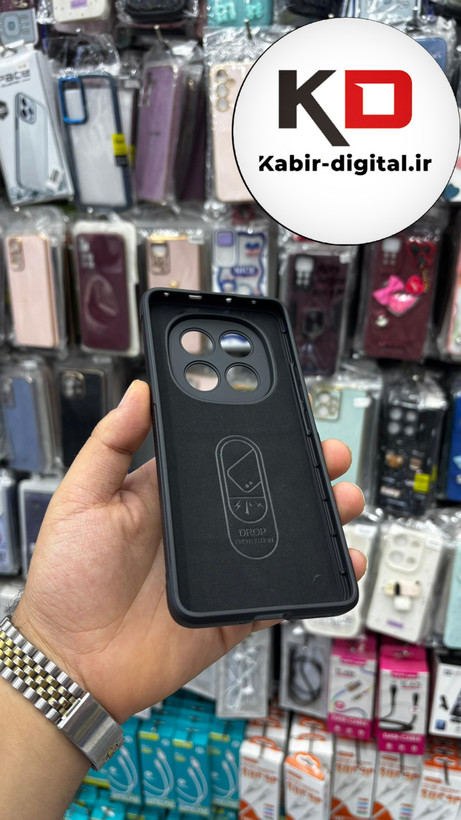 قاب گوشی Redmi Note 14 Pro Plus / Note 14 Pro 5G شیائومی سیلیکونی پافر PC زیر بسته محافظ لنز دار مشکی