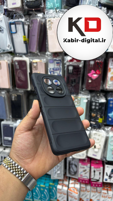 قاب گوشی Redmi Note 14 Pro Plus / Note 14 Pro 5G شیائومی سیلیکونی پافر PC زیر بسته محافظ لنز دار مشکی