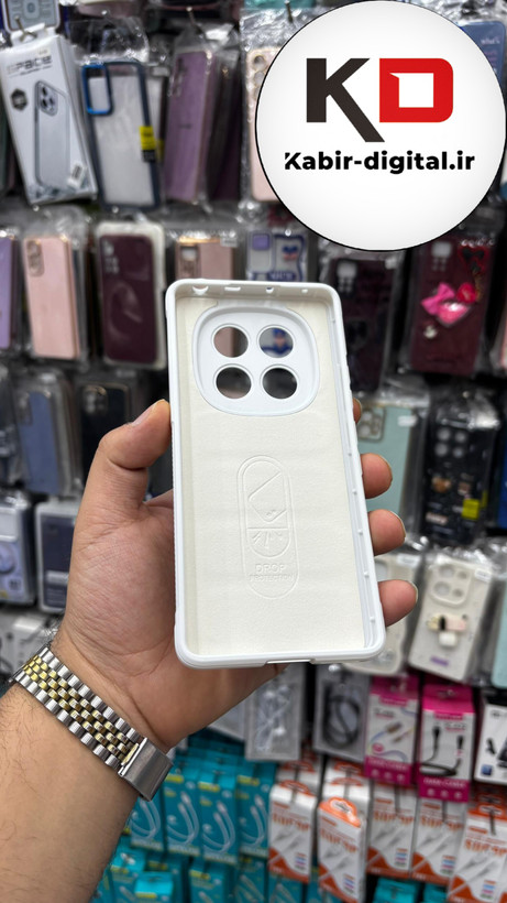 قاب گوشی Redmi Note 14 Pro Plus / Note 14 Pro 5G شیائومی سیلیکونی پافر PC زیر بسته محافظ لنز دار سفید