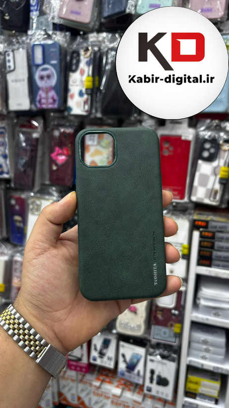 قاب گوشی iPhone 13 - iPhone 14 آیفون طرح چرمی اورجینال YOSHITA سبز