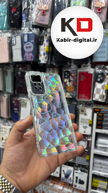 قاب گوشی Redmi Note 11 Pro 4G - Redmi Note 12 Pro 4G شیائومی طرح دار هولوگرامی ژله ای سه بعدی شفاف محافظ لنز دار