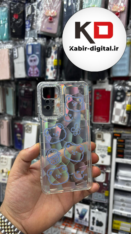 قاب گوشی Redmi Note 11 Pro 4G - Redmi Note 12 Pro 4G شیائومی طرح دار هولوگرامی ژله ای سه بعدی شفاف محافظ لنز دار