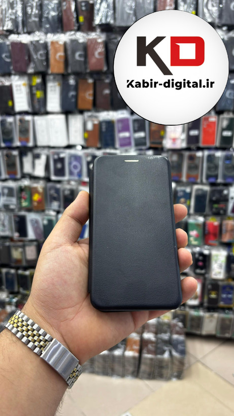 کیف گوشی Galaxy J510 / J5 2016سامسونگ چرم مگنتی جاکارتی مشکی