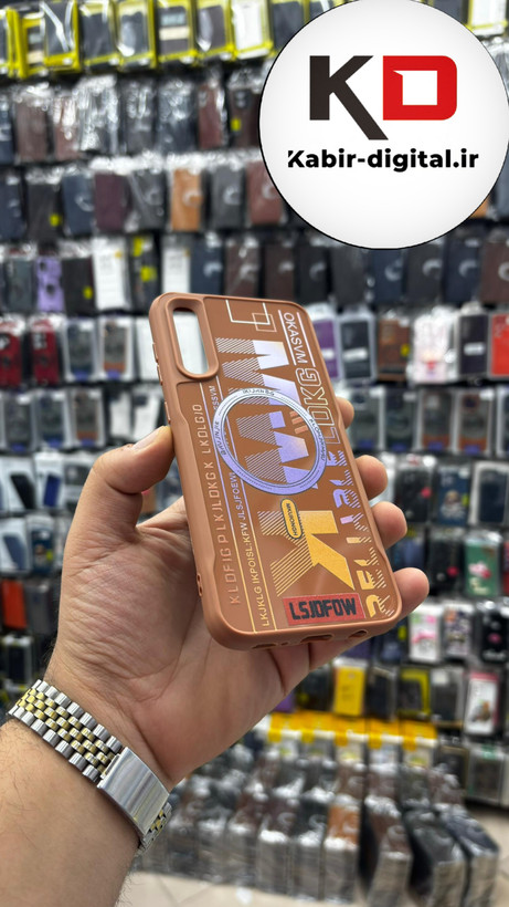 قاب گوشی Galaxy A30s/A50s/A50 سامسونگ So CooL اورجینال Qseries اسپرت MWK دکمه کرومی قهوه ایی