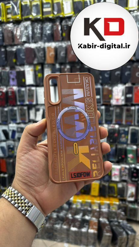 قاب گوشی Galaxy A30s/A50s/A50 سامسونگ So CooL اورجینال Qseries اسپرت MWK دکمه کرومی قهوه ایی