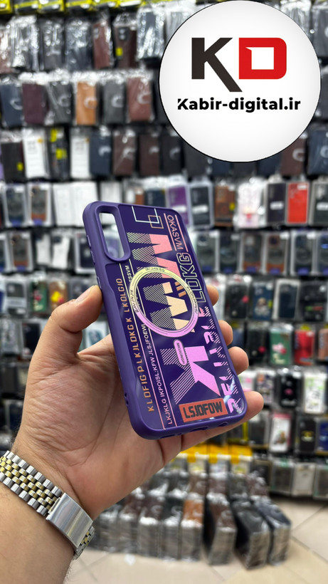 قاب گوشی Galaxy A30s/A50s/A50 سامسونگ So CooL اورجینال Qseries اسپرت MWK دکمه کرومی بنفش