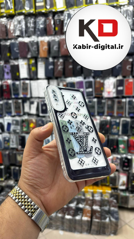 قاب گوشی Galaxy A30s/A50s/A50 سامسونگ طرح دار فانتزی ژله ای شفاف محافظ لنز دار لویی ویتون