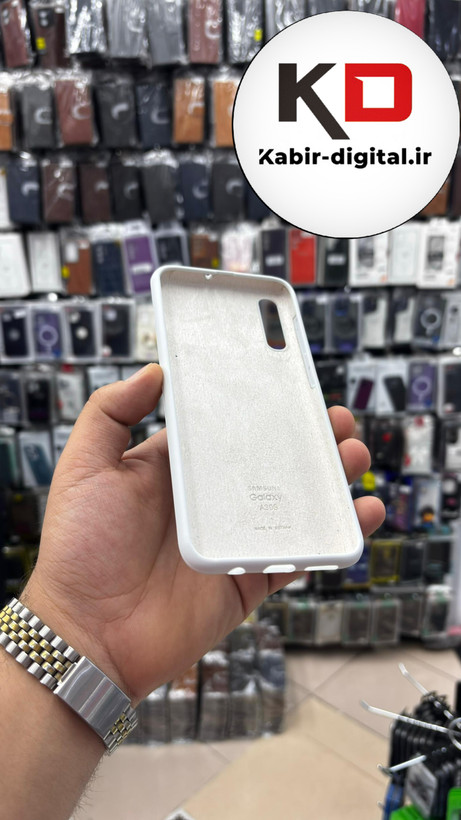 قاب گوشی Galaxy A30s/A50s/A50 سامسونگ سیلیکونی اورجینال پاک کنی درجه یک زیربسته سفید