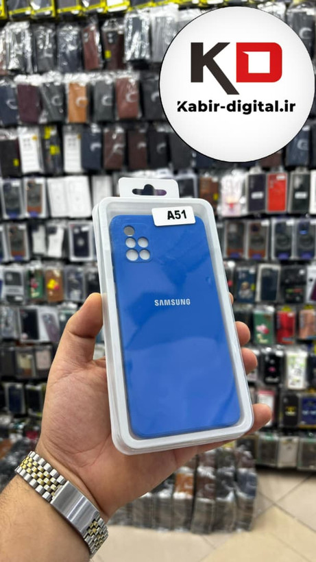 قاب گوشی Galaxy A51 سامسونگ سیلیکونی های کپی زیربسته آبی کاربنی