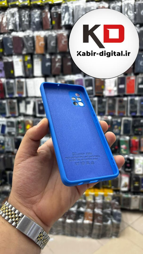 قاب گوشی Galaxy A51 سامسونگ سیلیکونی های کپی زیربسته آبی کاربنی