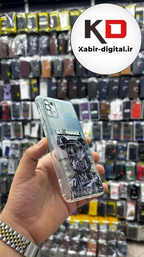 قاب گوشی Galaxy A31 سامسونگ ژله ای جاکارتی دار محافظ لنز دار کپسولی خرسی