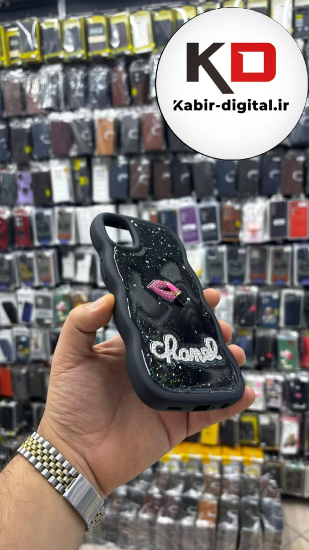 قاب گوشی Galaxy A05سامسونگ سیلیکونی ژله ای سولید SOLID منحنی سه بعدی برجسته محافظ لنزدار مشکی