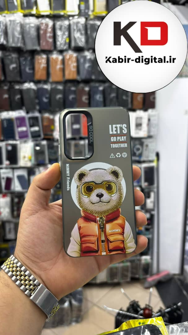 قاب گوشی Galaxy S23 FE سامسونگ So CooL سوکول اورجینال فانتزی دکمه کرومی طرح گربه