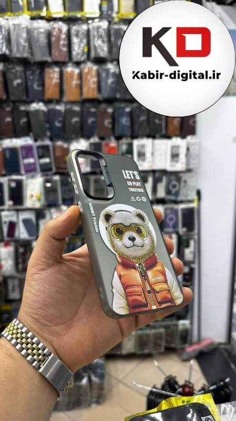 قاب گوشی Galaxy S23 FE سامسونگ So CooL سوکول اورجینال فانتزی دکمه کرومی طرح گربه