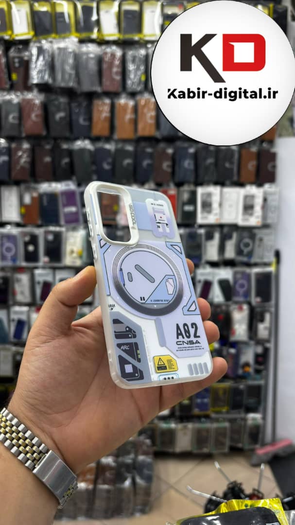 قاب گوشی Galaxy S23 FE سامسونگ So CooL سوکول اورجینال فانتزی دکمه کرومی طرح مگسیف