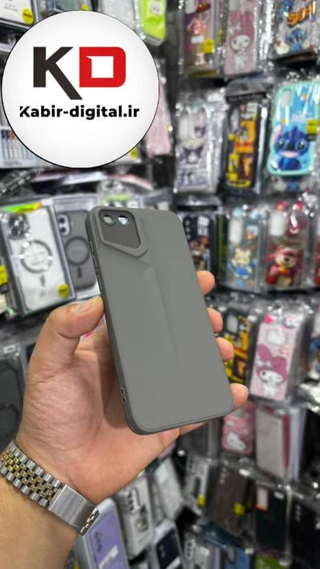 قاب گوشی Y5 2018 هوآوی Porsche Design سیلیکونی ژله ای محافظ لنز دار خاکستری