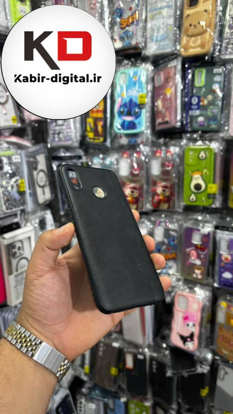 قاب گوشی Y9 2019 هوآوی طرح ژله ای چرمی ساده ایکس لول مشکی