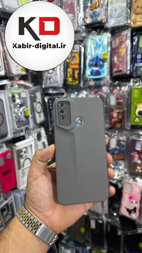 قاب گوشی Y7 2019 - Y7 Prime 2019 هوآوی Porsche Design سیلیکونی ژله ای محافظ لنز دار خاکستری